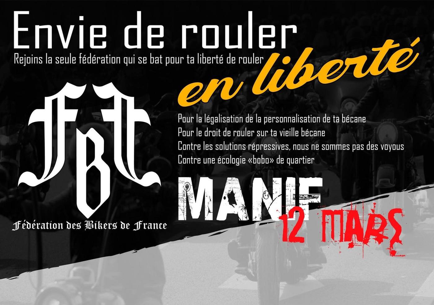 Affiche : Manif du 12 mars 2022