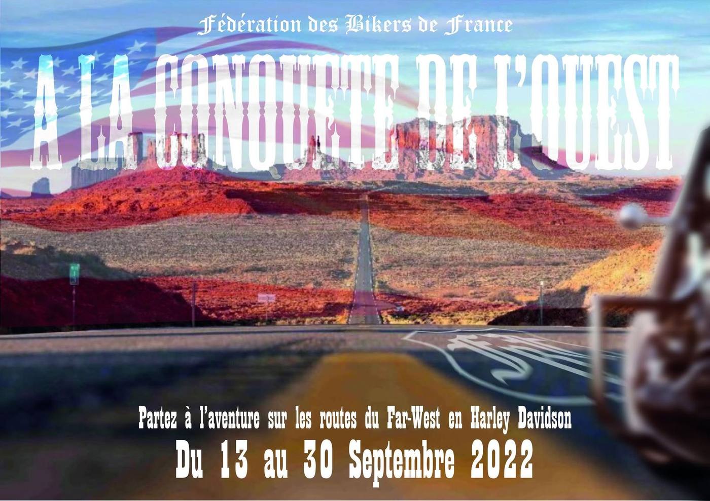 Affiche : À la conquête de l'Ouest, du 13 au 30 septembre 2022