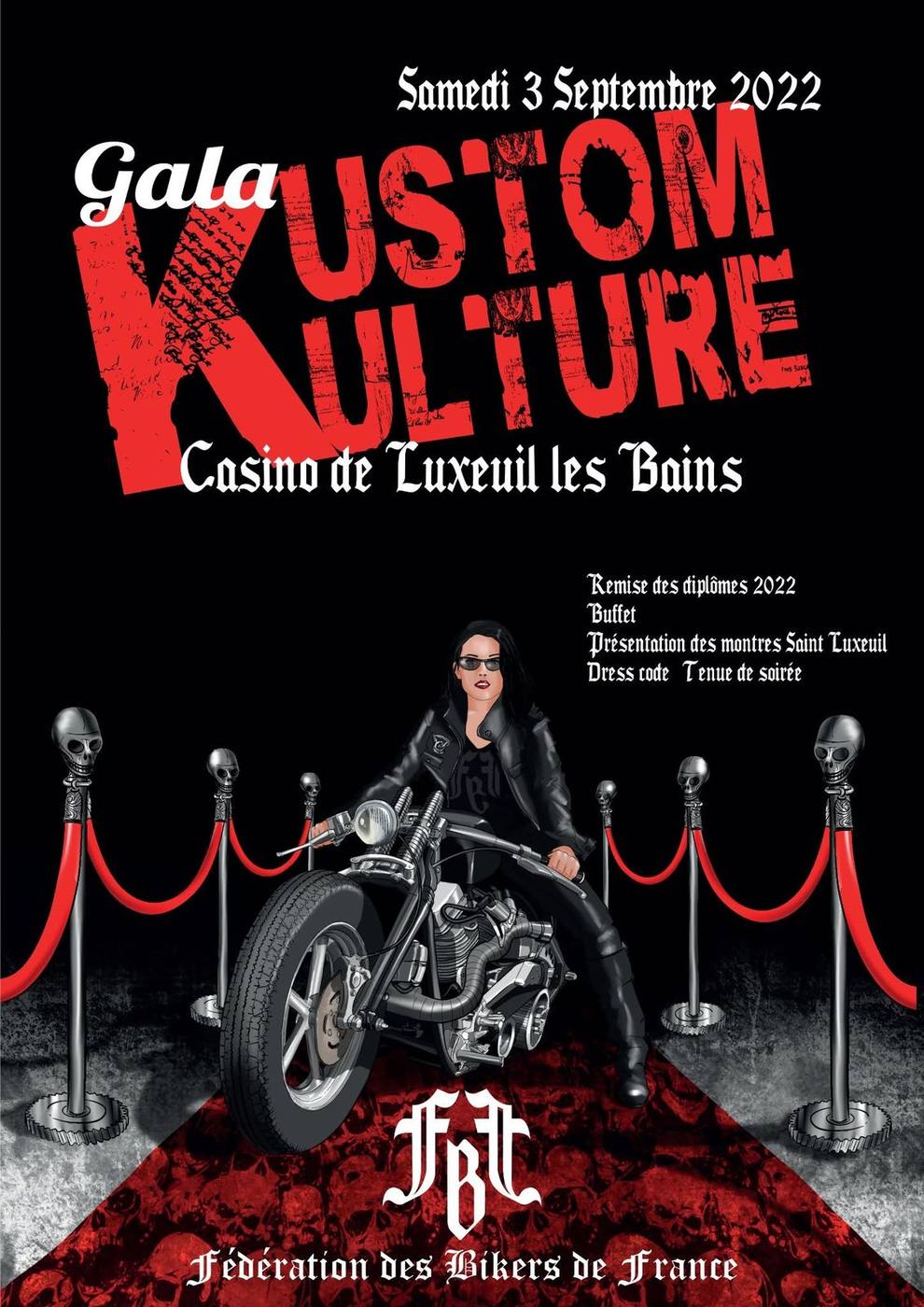 Affiche : Gala de la Kustom Kulture 2022