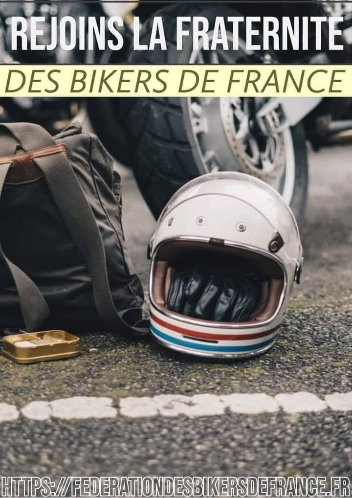Affiche : Rejoins la fraternité des Bikers de France