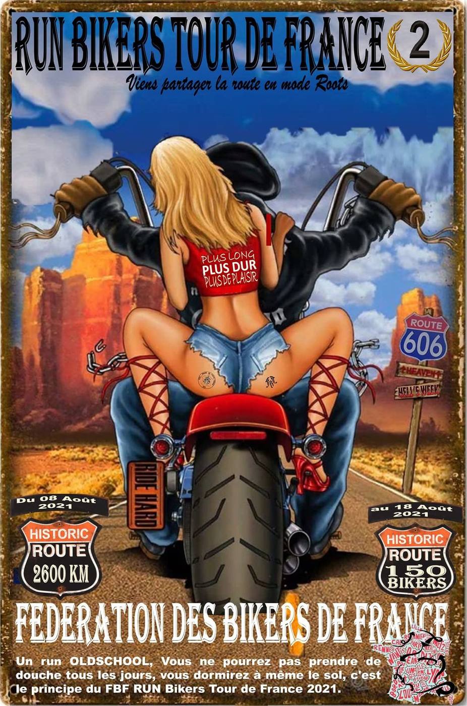 Affiche : Run Bikers Tour de France, 2e édition