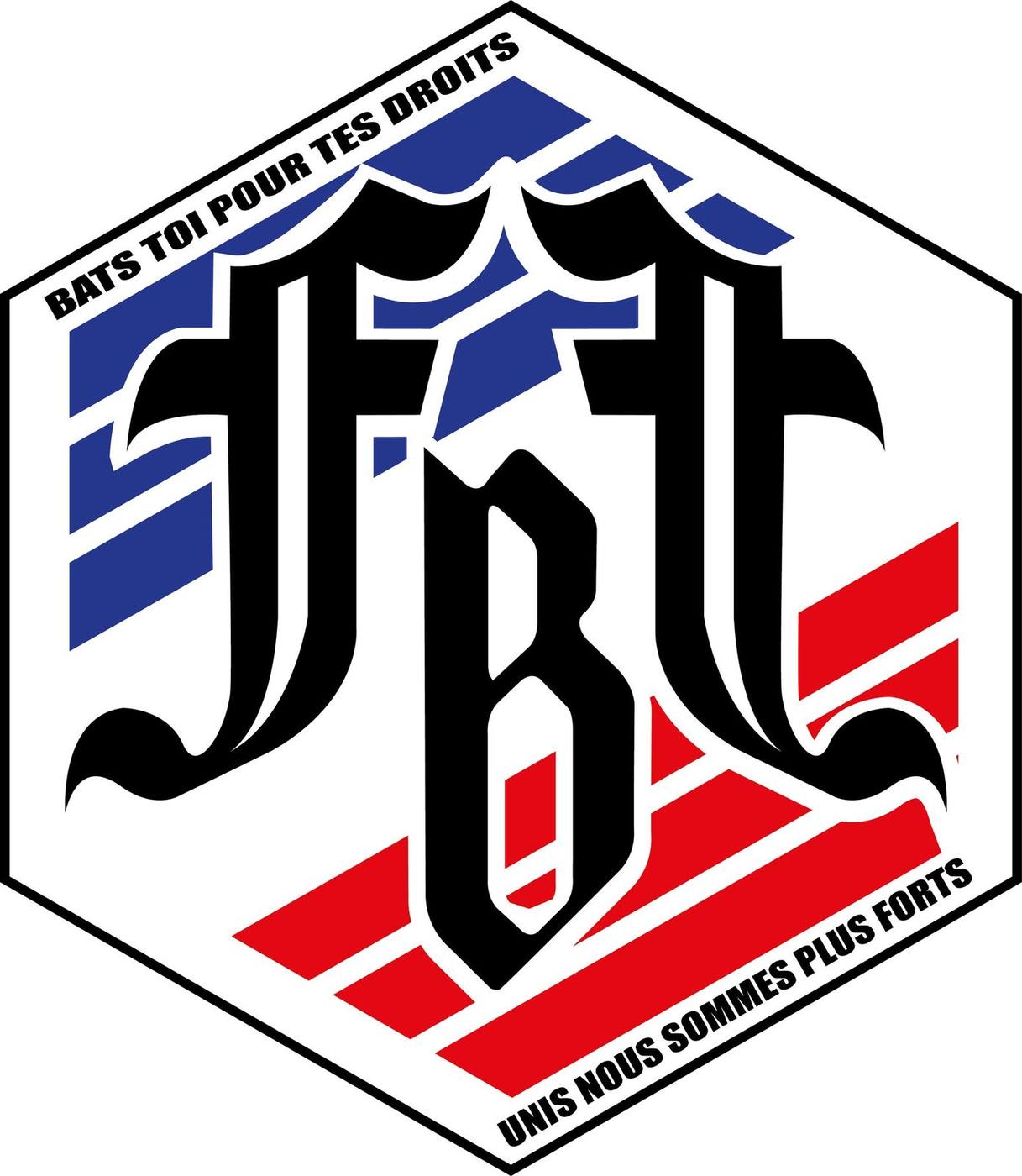 Logo hexagonal tricolore de la FBF : Unis nous sommes plus forts